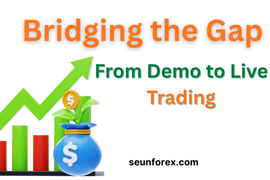 Upward trending chart leading to a pot of money symbolizing profit growth in trading
