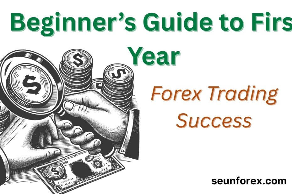 Beginner’s guide to first year forex trading success with tips on risk management and trading psychology.”