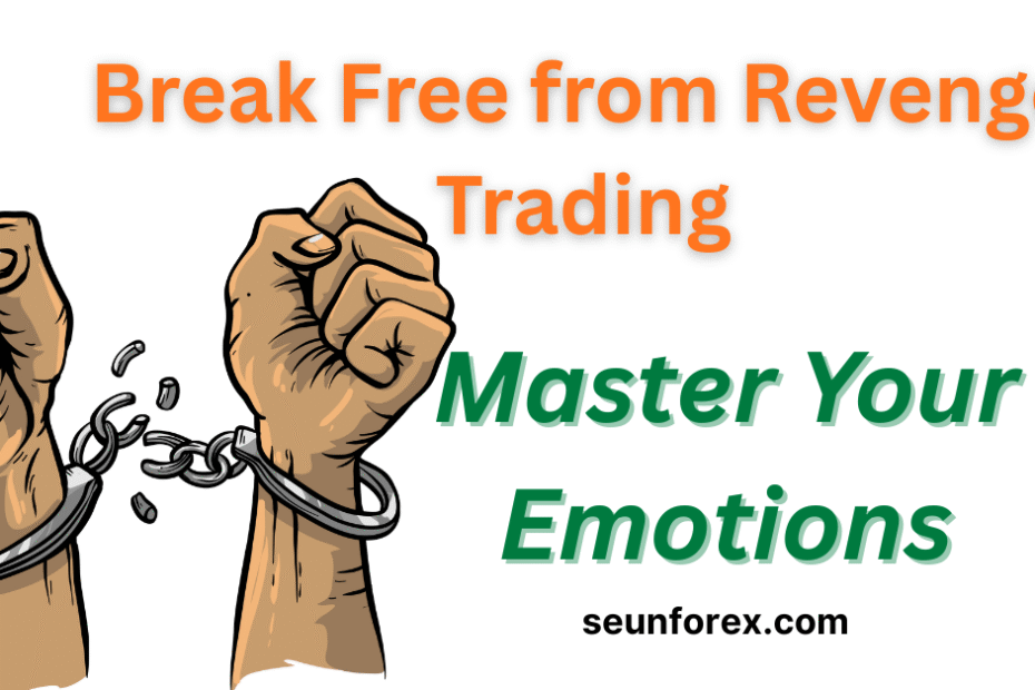 Cracked chain link symbolizing breaking free from revenge trading and emotional traps in the financial markets.