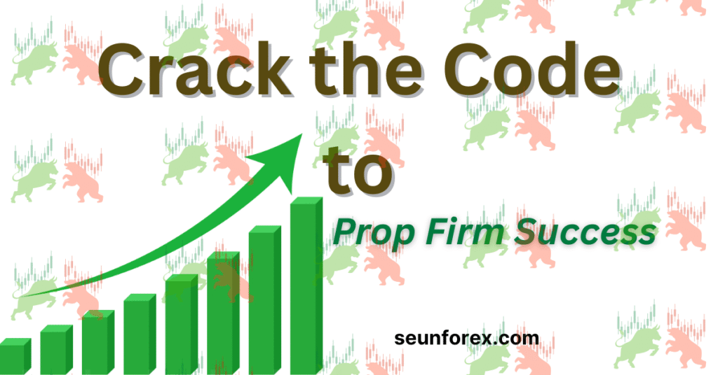 Infographic illustrating how to reach prop firm rules, showing the consistent profit needed to pass the prop firm challenge and successfully withdraw earnings using sound trading psychology.