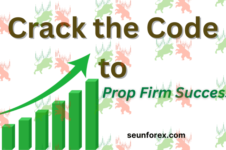 Infographic illustrating how to reach prop firm rules, showing the consistent profit needed to pass the prop firm challenge and successfully withdraw earnings using sound trading psychology.