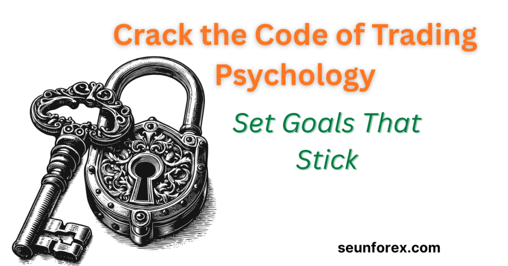 Padlock symbolizing unlocking trading psychology secrets for setting achievable goals