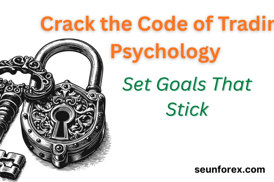 Padlock symbolizing unlocking trading psychology secrets for setting achievable goals