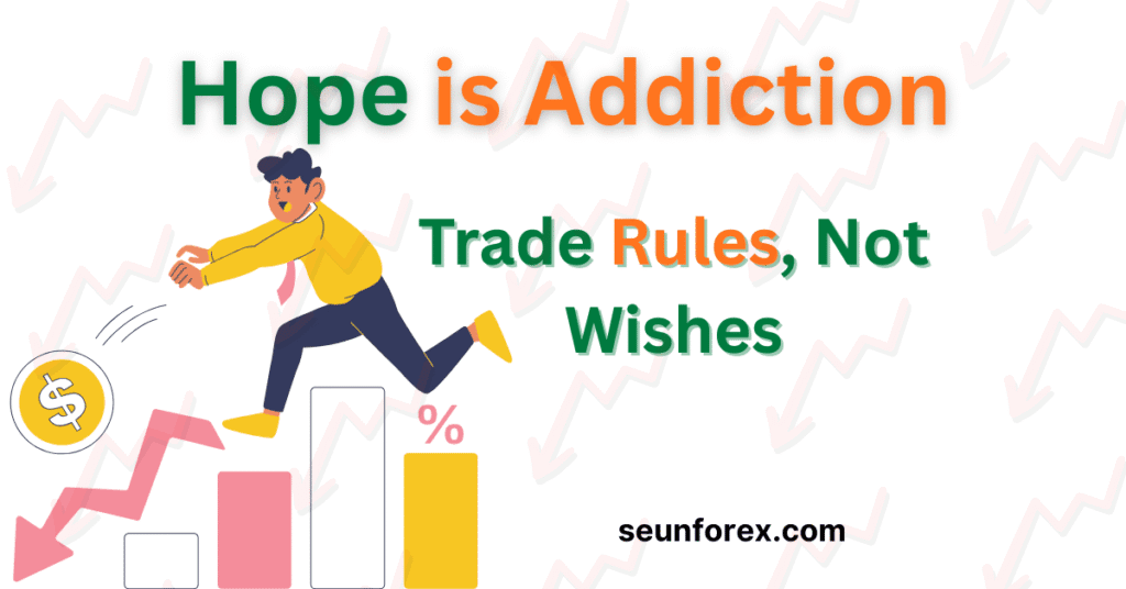 Trading strategy and risk management banner: Hope is Addiction. Trade Rules, Not Wishes.